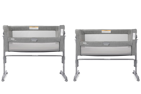 Stabilne łóżeczko dostawne Joie Roomie Glide z regulacją wysokości