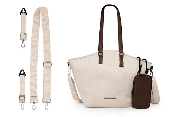 Torba pielęgnacyjna do wózka Muuvo Quick Boho brązowy w zestawie z wózkiem niemowlęcym - sklep TOSIA.pl