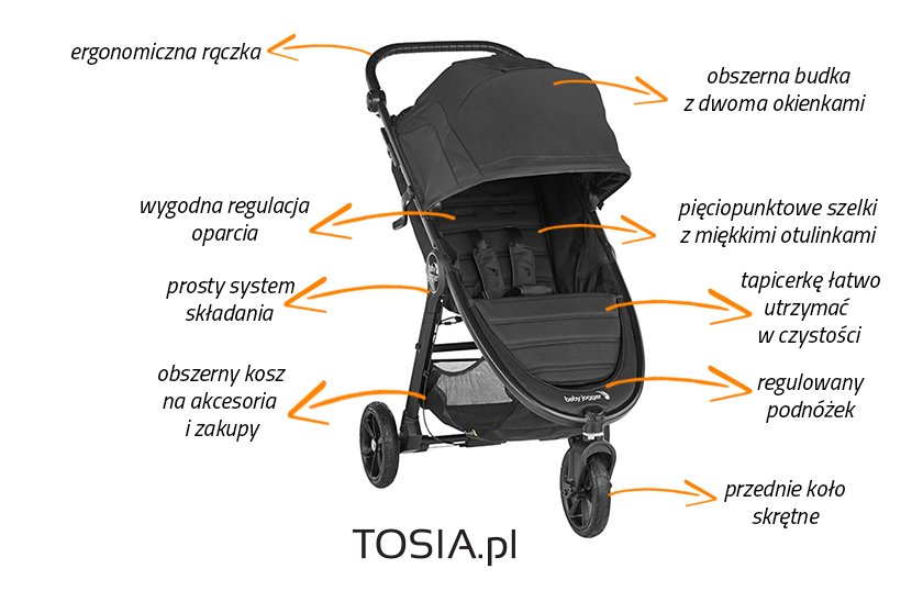 spacerówka Baby Jogger City Mini GT 2 funkcje