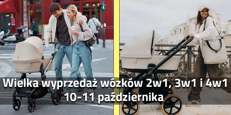 Wielka Wyprzedaż Wózków 2w1, 3w1 i 4w1