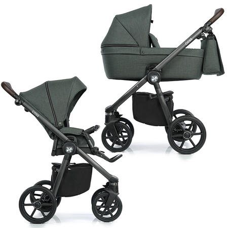Roan Coss Night Green wózek 2w1 głęboko-spacerowy
