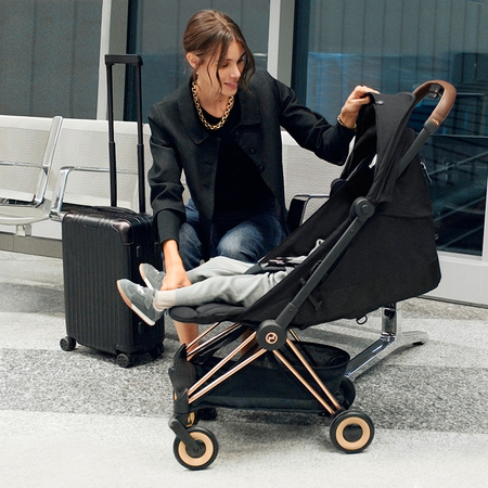 Cybex Coya Rosegold Sepia Black wózek spacerowy