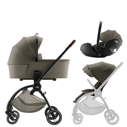 Britax Romer Rio Lux Urban Olive zestaw 3w1 z fotelikiem Baby-Safe Pro