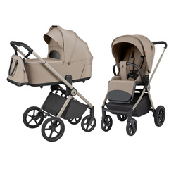Carrello Ultra F Vintage Beige wózek dziecięcy 2w1 ze składaną gondolą