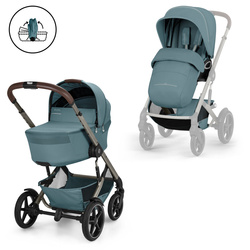 Cybex Talos S Lux 2026 ze składaną gondolą wózek 2w1 głęboko-spacerowy Stormy Blue