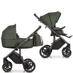 Roan Bass Next Night Green wózek 2w1 głęboko-spacerowy