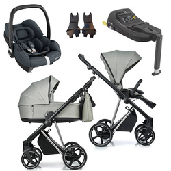 Roan IVI 2.0 Tea Leaf zestaw 4 w 1 z fotelikiem Maxi Cosi Cabriofix i bazą isofix