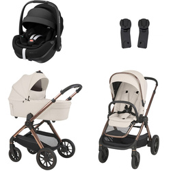 Espiro Code Brave Ecru zestaw 3w1 z fotelikiem Maxi Cosi Pebble 360 Pro2