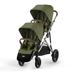 Cybex Gazelle S Moss Green zestaw spacerowy z dodatkowym siedziskiem