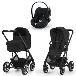 Cybex Talos S Lux Moon Black wózek 3w1 z fotelikiem Cybex Cloud G i-Size PLUS