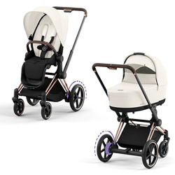 Cybex ePriam Rosegold OFF WHITE wózek 2w1 głęboko-spacerowy